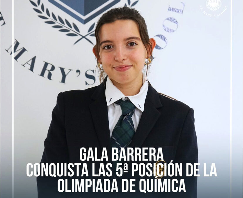 GALA BARRERA CONSIGUE LA 5ª POSICIÓN EN LA OLIMPIADA DE QUÍMICA